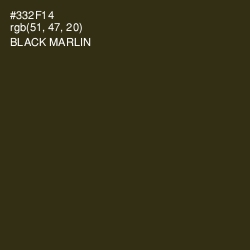 #332F14 - Black Marlin Color Image